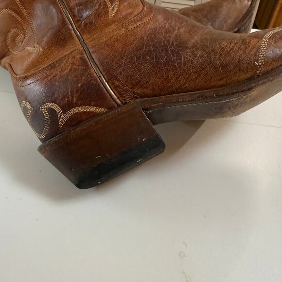 Lucchese N2911 Women's Leather Cowboy Western Boot 10 - Picture 6 of 8
